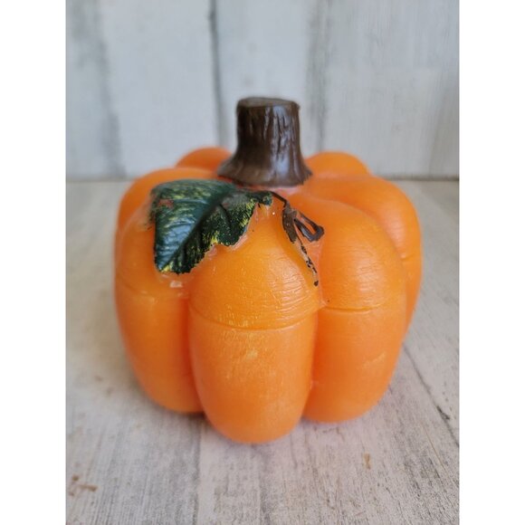 Unique all wax pumpkin candle Halloween fall home decor - Picture 1 of 9